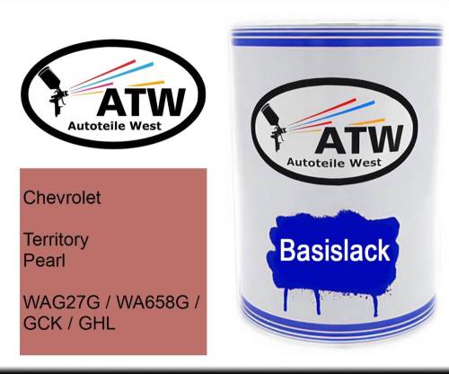 Chevrolet, Territory Pearl, WAG27G / WA658G / GCK / GHL: 500ml Lackdose, von ATW Autoteile West.